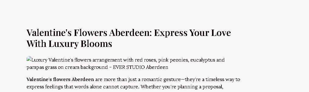 Beyond the Roses: Thoughtful Valentine's Flowers in Aberdeen